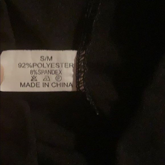 Black Leggings with Cut Out with Panel Detail S/M - Picture 2 of 4